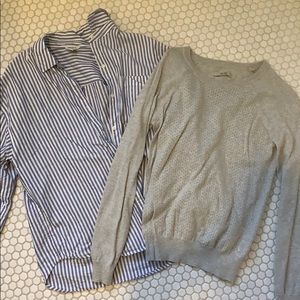 Button up and sweater